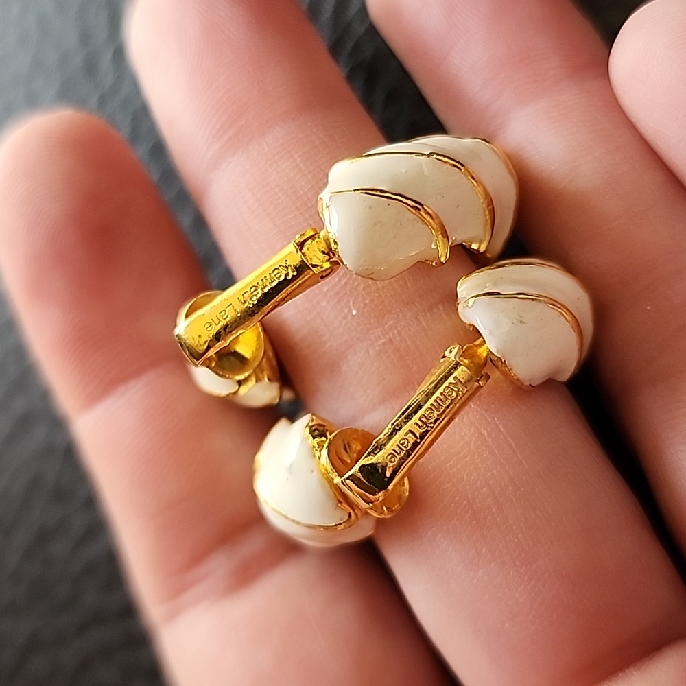 Vtg Kenneth Jay Lane Clip On Earrings - image 6